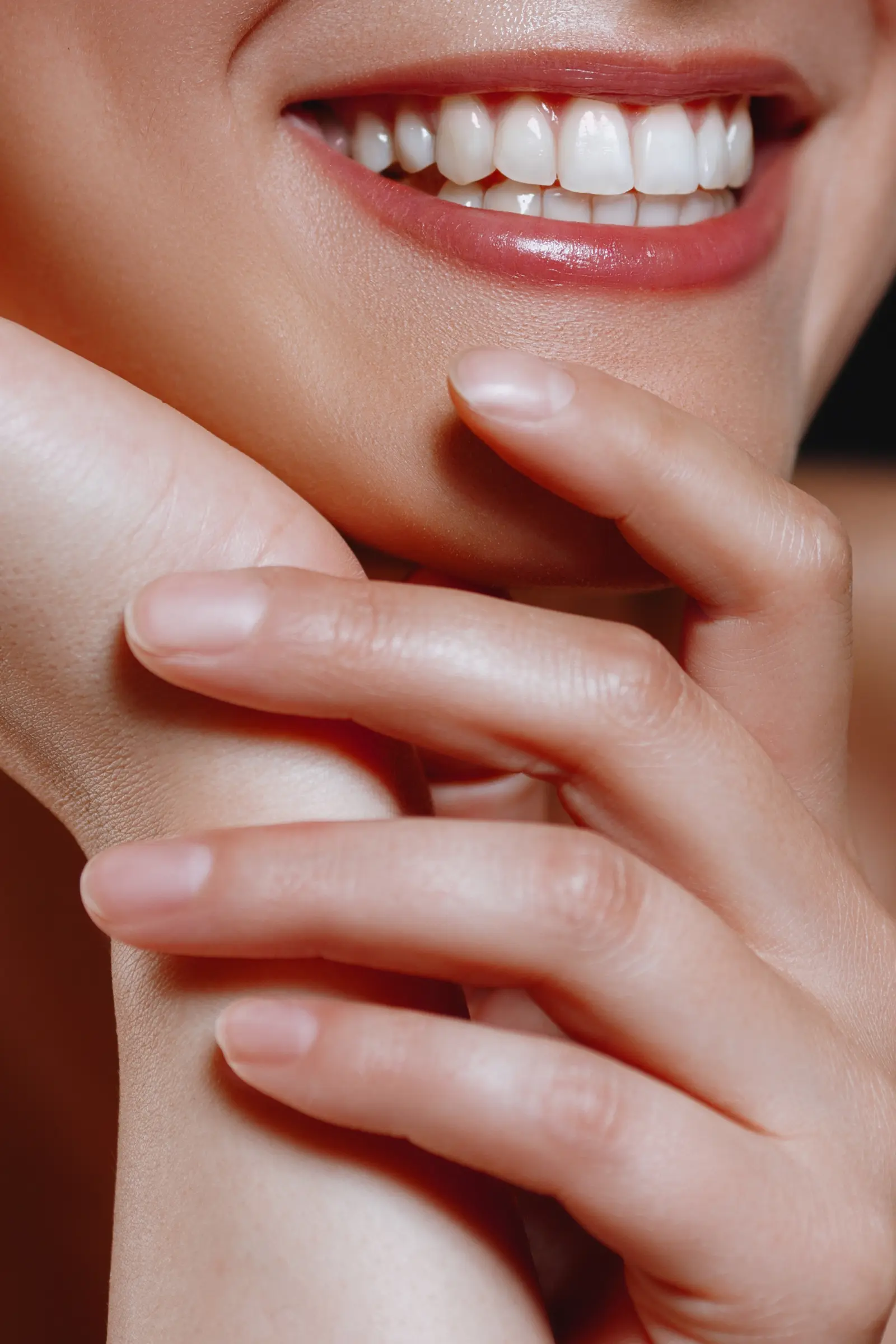 Close-up of a radiant, healthy smile